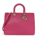 Smooth Calfskin Large Diorissimo Tote Fuchsia