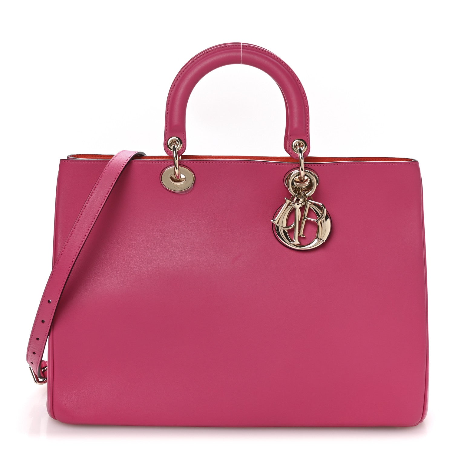 Smooth Calfskin Large Diorissimo Tote Fuchsia