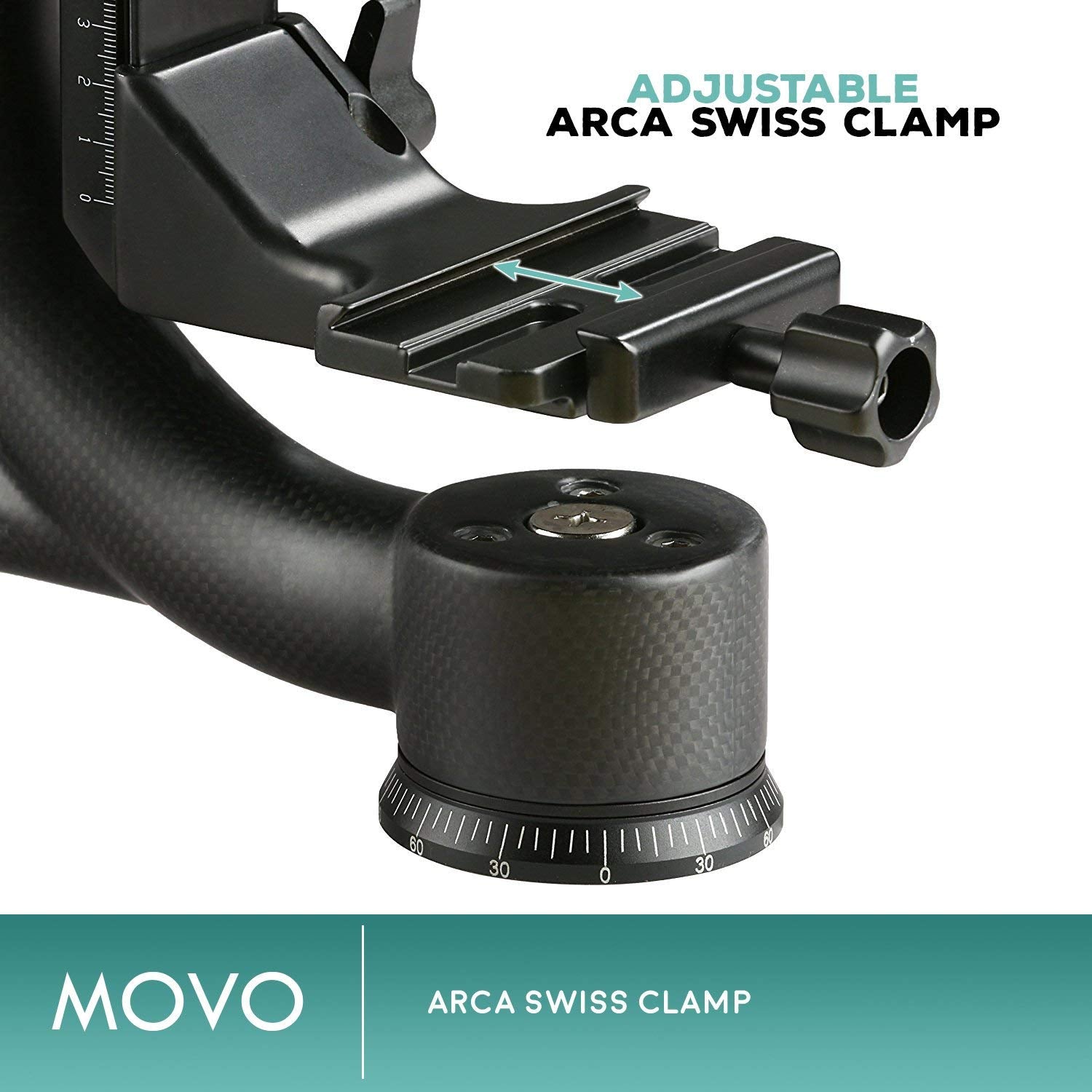 Movo GH800 MKII Carbon Fiber Gimbal Tripod Head