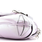 Iridescent Nappa Vertical Matelasse Medium Maxi Horsebit Chain Shoulder Bag Escape Pink