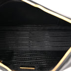 Re-Nylon Vitello Large Aimee Shoulder Bag Black