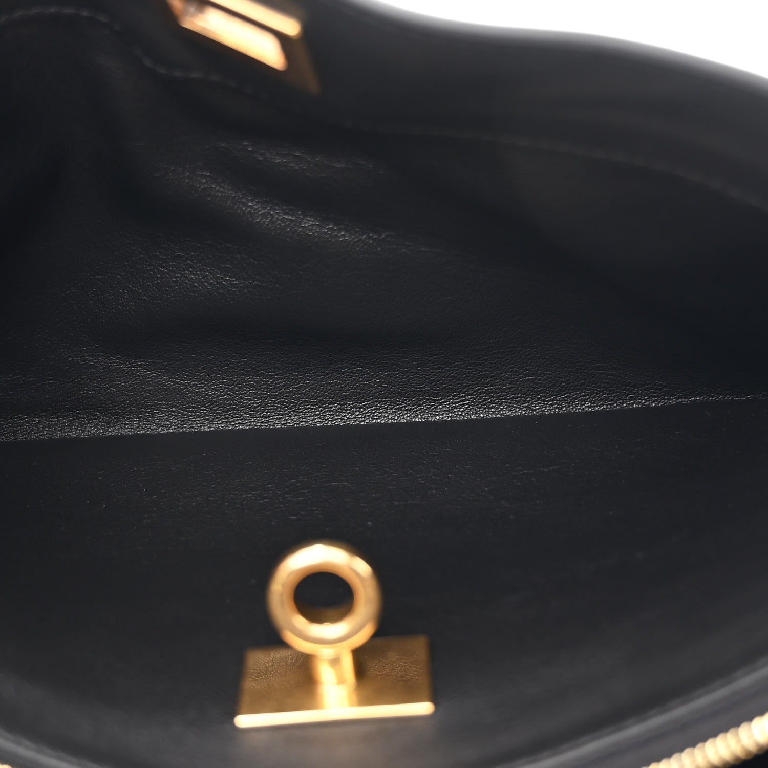 Natural Smooth Calfskin Rodeo Sling Pochette Black