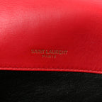 Lambskin Matelasse Chevron Monogram Medium Sulpice Bag Red