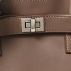 Smooth Calfskin Small Bel Air Carry All Bag Taupe