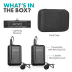 Movo EDGE-DI-DYO Dual Wireless Lapel for Lightning