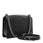 Caviar Quilted New Medium Boy Flap Black