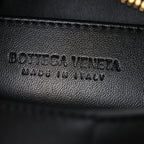 Lambskin Maxi Intrecciato Small Brick Cassette Bag Black