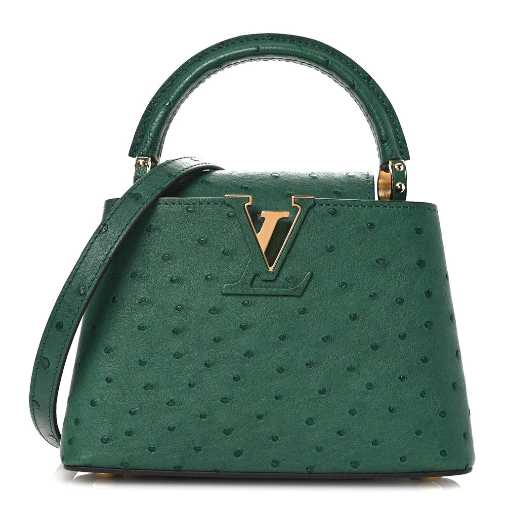 Ostrich Capucines Mini Mint