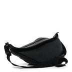 Grained Calfskin Large Slouchy Banana Bag Black