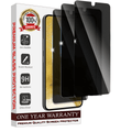 Entronix Anti-Spy Privacy Screen Protector Compatible with Galaxy S24 - 3-Piece Combo