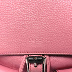 Cellarius Calfskin Medium Bamboo Backpack Glossy Pink