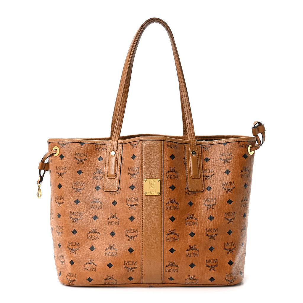 Visetos Medium Liz Reversible Shopper Tote Cognac