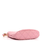 Lambskin Quilted CC Links Hobo Light Pink