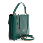 Calfskin Large Serpenti Forever Top Handle Emerald Green
