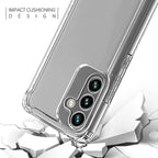Reiko High Quality 2X Clean Pc And Tpu Bumper Case In Clear For Samsung Galaxy A54 5G