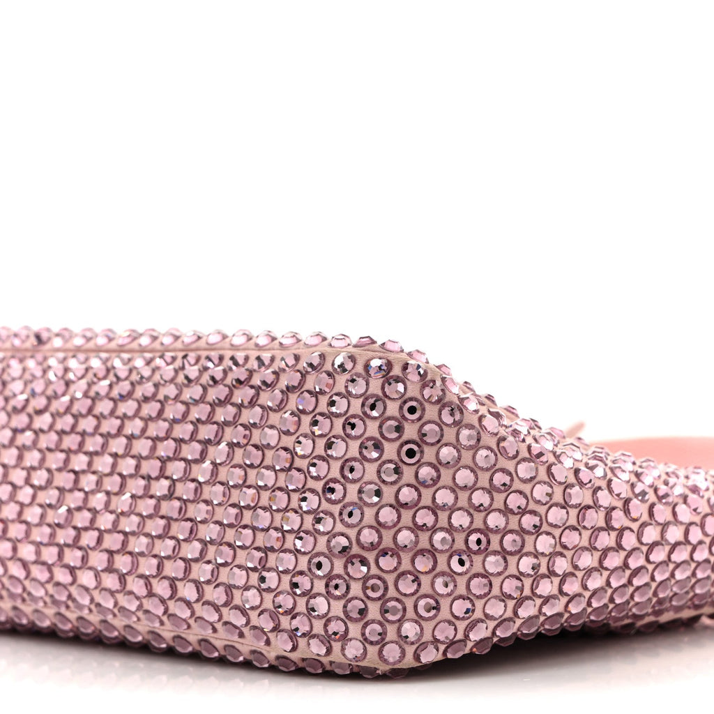 Satin Crystal Mini Re-Edition 2000 Bag Alabastro