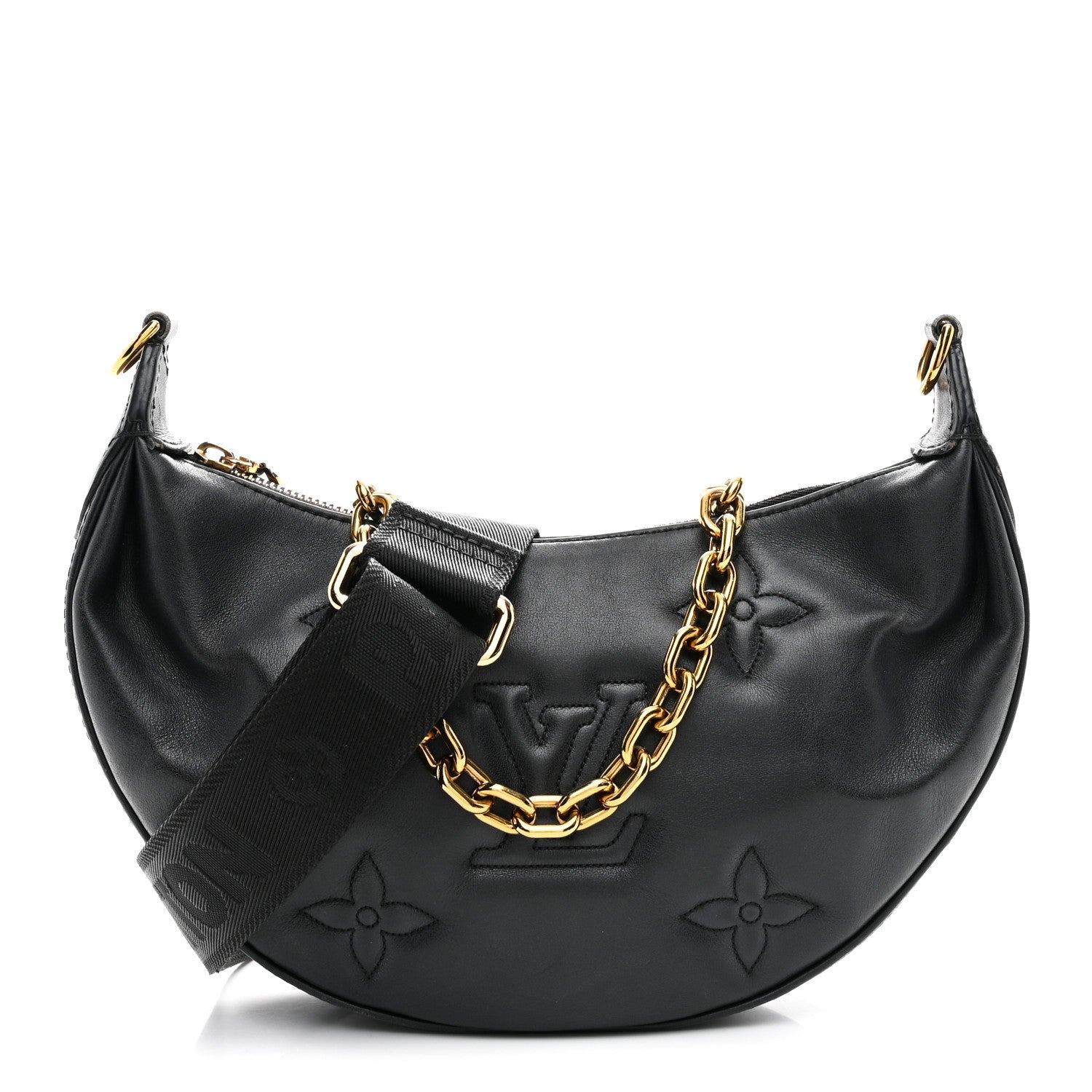 Calfskin Bubblegram Over The Moon Black