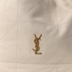 Lambskin Matelasse Monogram Large Jamie 4.3 Pochon Crema Soft