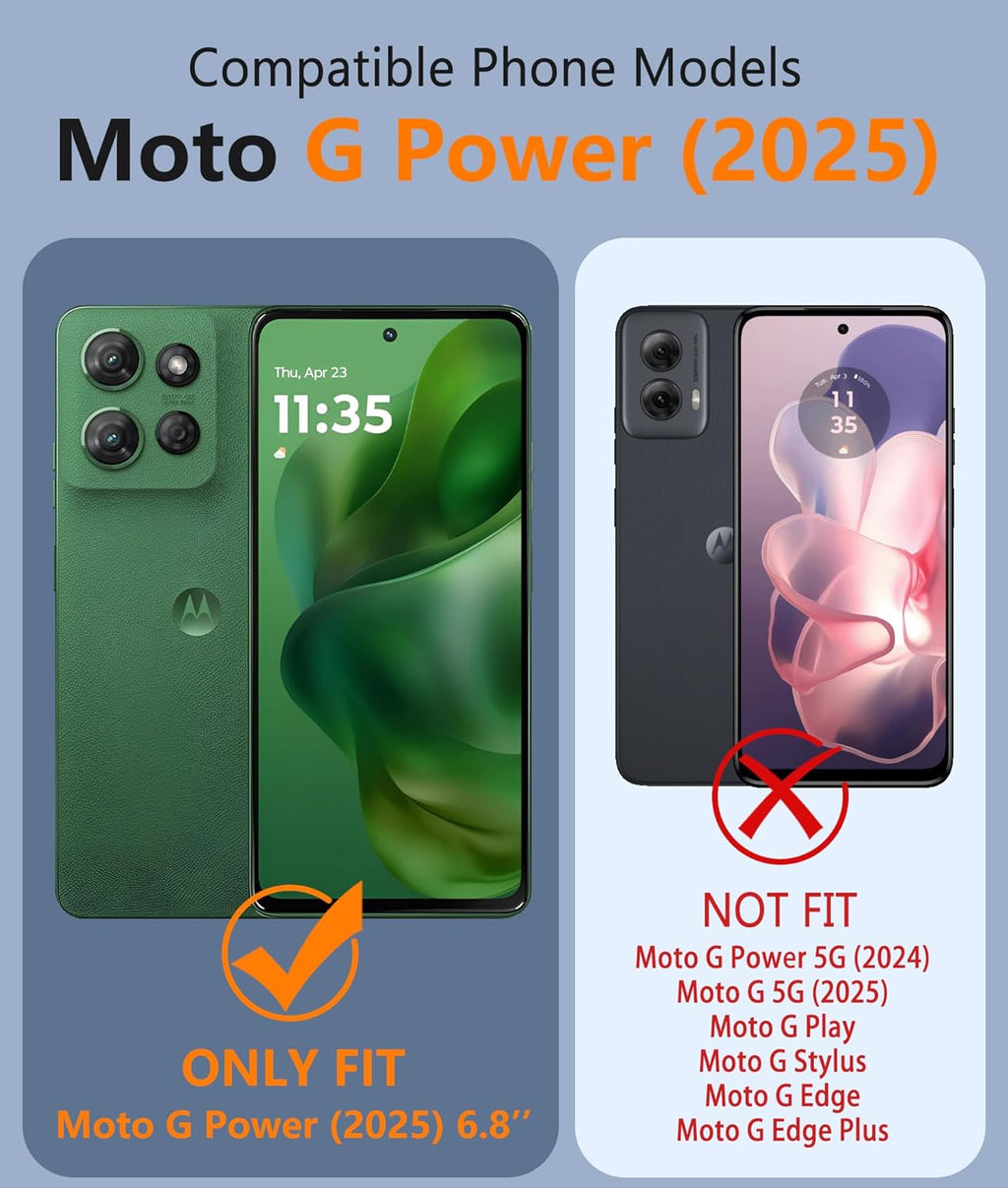 Entronix Case Compatible with Moto G Power 2025 - [Hard Back] Clear Cover