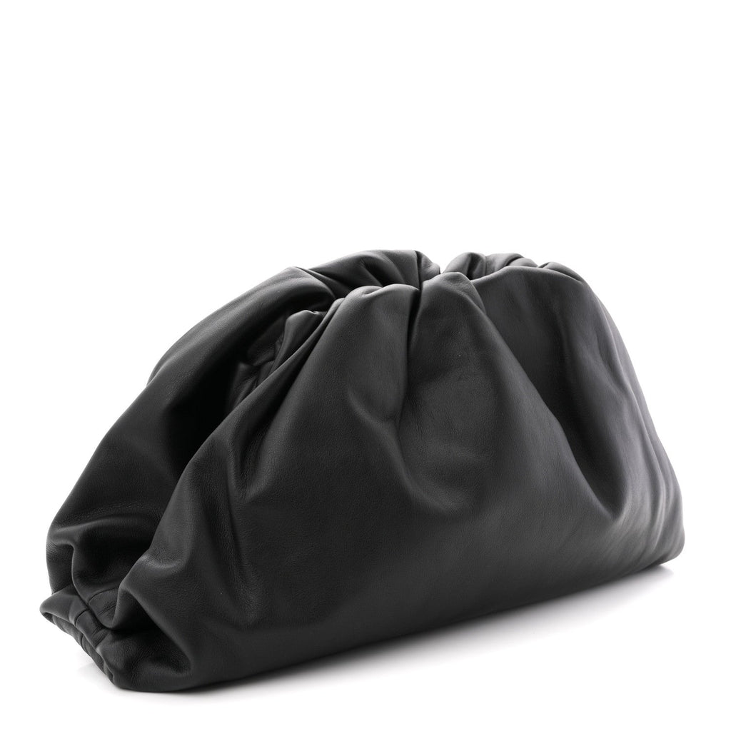 Smooth Butter Calf The Pouch Oversized Clutch Black