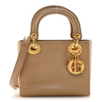 Patent Mini Lady Dior Beige