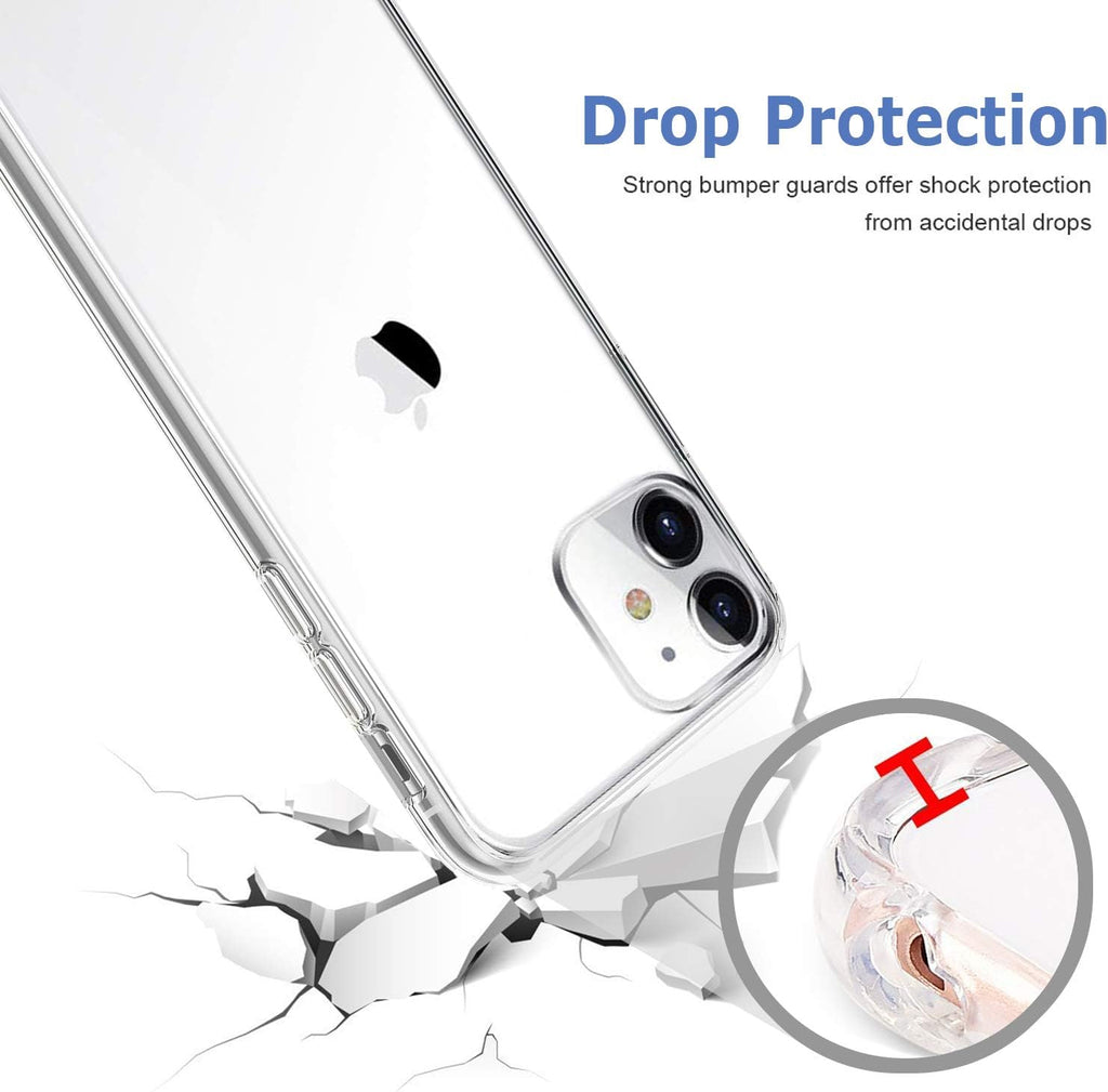 Entronix Case Compatible with iPhone 12 Mini - [Hard Back] Thick Clear