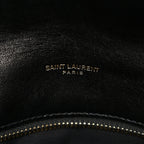 Lambskin Quilted Small Loulou Puffer Monogram Chain Satchel Black