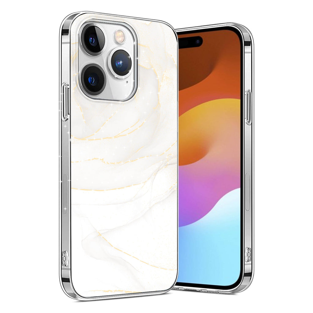 SAHARA - Inspire Series White Marble Case - iPhone 15 Pro - CP00463