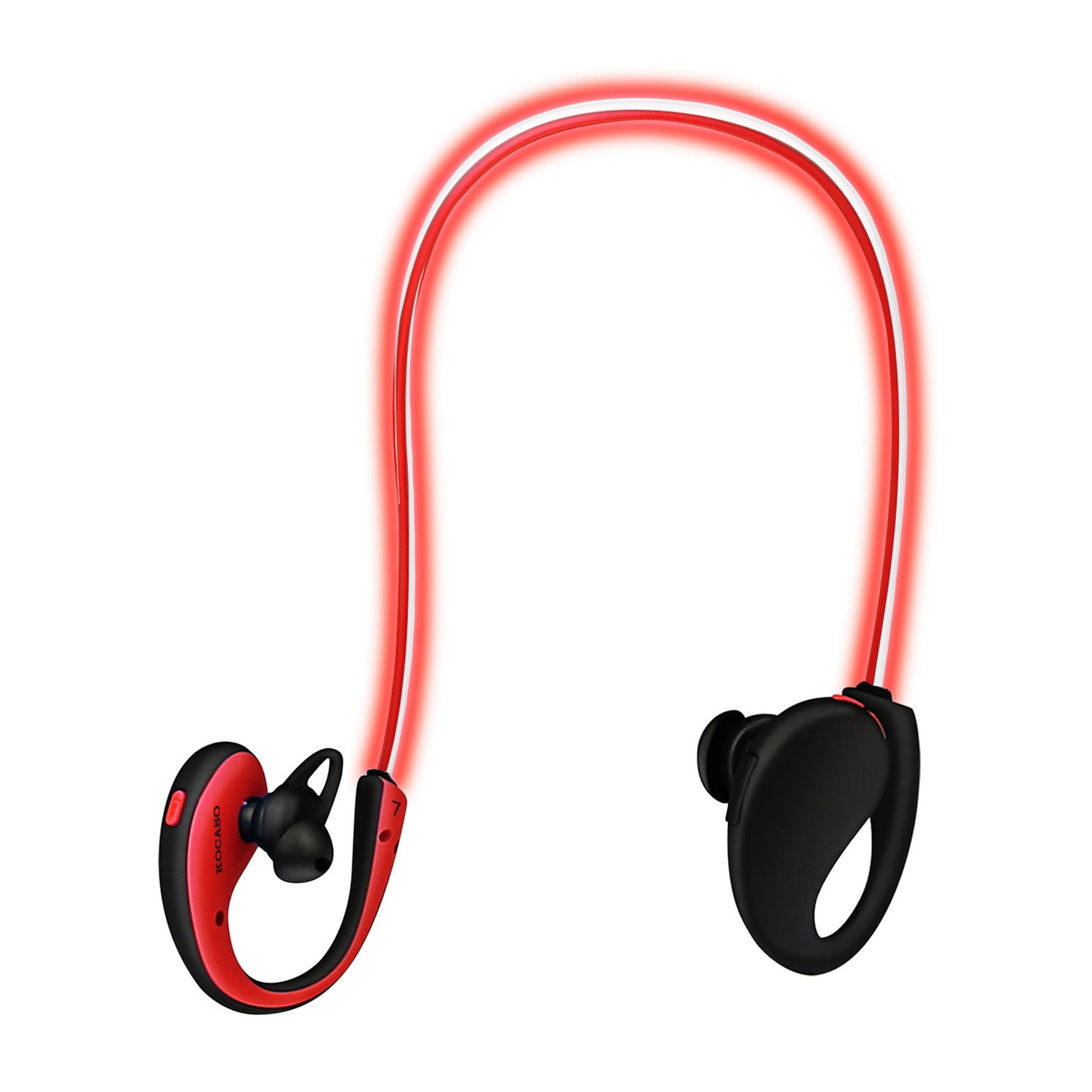 Wireless Neckband Earphones V4.1 HD Stereo Sweat-proof Headphones with LED Light Mic - 8Hrs Work, Running - 1 Pack
