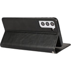 SAHARA - Indy Series Genuine Leather Wallet Case - Samsung Galaxy S23+