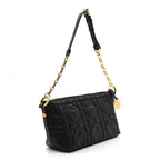 Lambskin Macrocannage DiorStar Hobo Bag Black