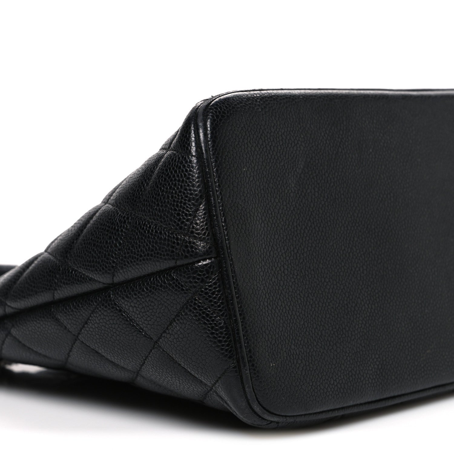 Caviar Quilted Medallion Tote Black