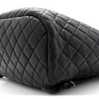 Calfskin Quilted Small Urban Spirit Backpack Black