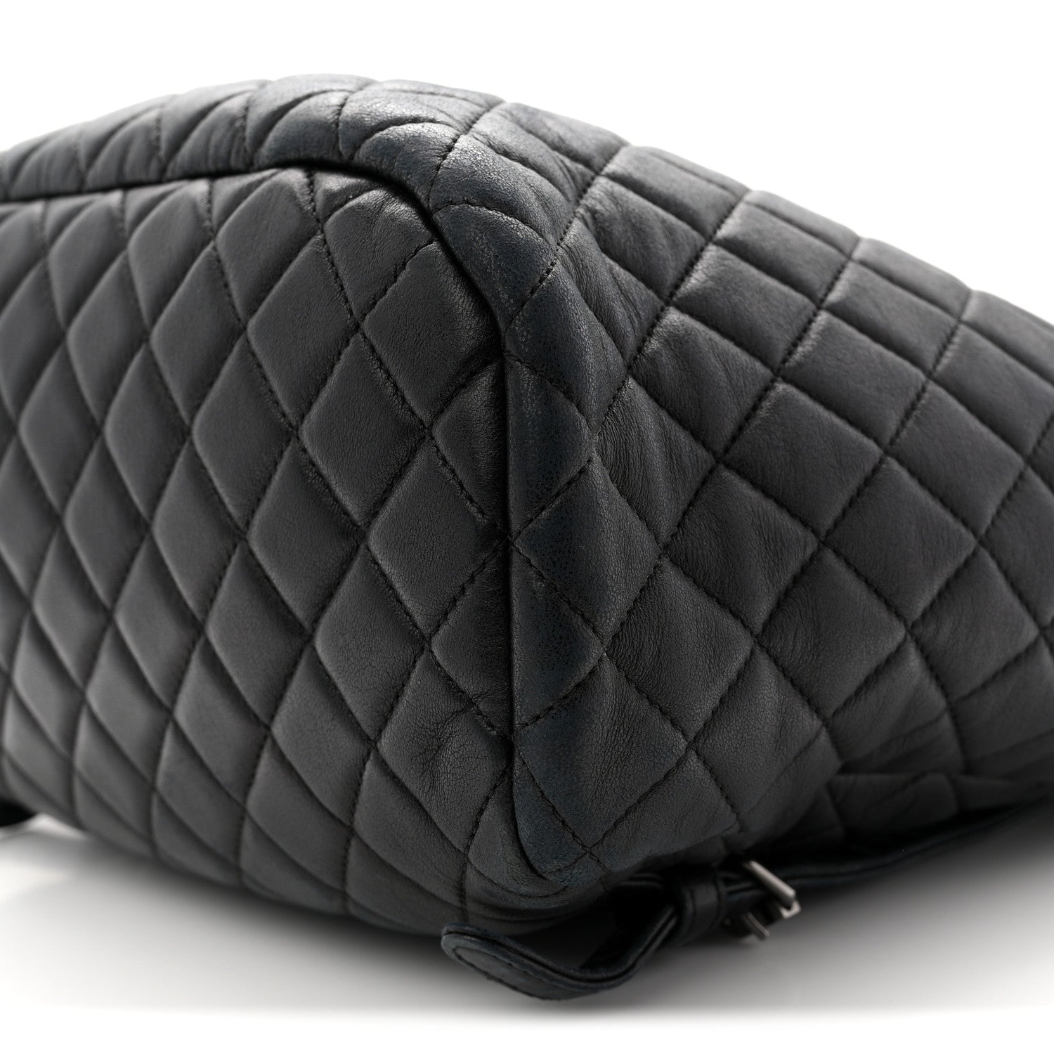 Calfskin Quilted Small Urban Spirit Backpack Black
