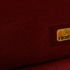 Caviar Quilted Jumbo Double Flap Burgundy