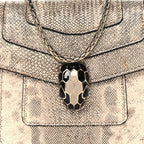 Metallic Karung Serpenti Forever Top Handle Gold