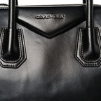 Shiny Lord Calfskin Small Antigona Black