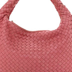 Nappa Intrecciato Medium Veneta Hobo Quarzo