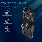 Entronix Case Compatible with iPhone 17 Pro - Dual-Layer Guard Gripstand
