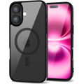 Entronix [Magnetic] Case Compatible with iPhone 17 - [Clear Back] Soft Matte Frame