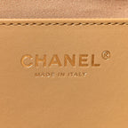 Caviar Quilted Medium Chanel 25 Handbag Dark Beige
