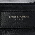 Calfskin Suede Small Monogram Downtown Cabas Navy Blue