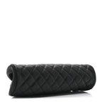 Caviar Quilted Timeless Clutch Black