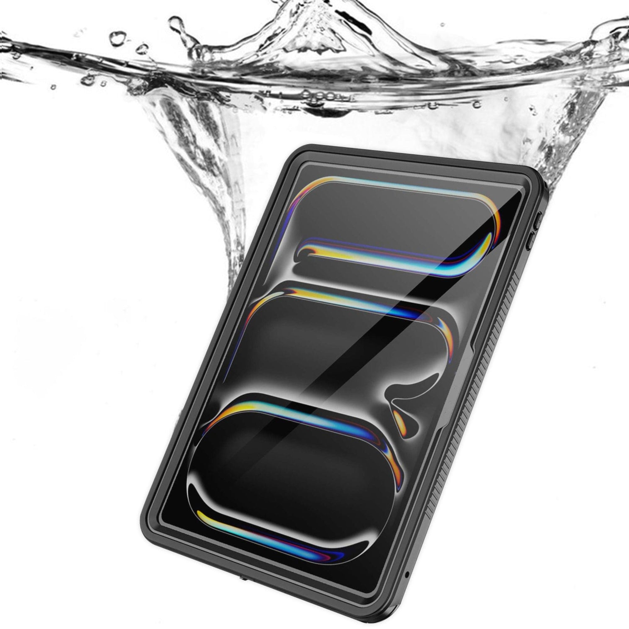 SAHARA - Oasis Series Water-Resistant Case for Apple iPad Pro (M4) 13" 2024 - Clear/Black