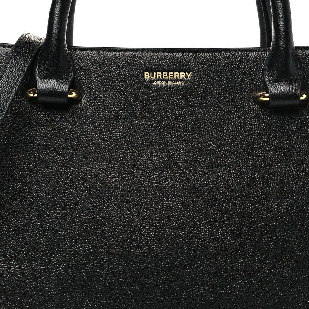 Calfskin Mega Check Small Banwell Tote Black