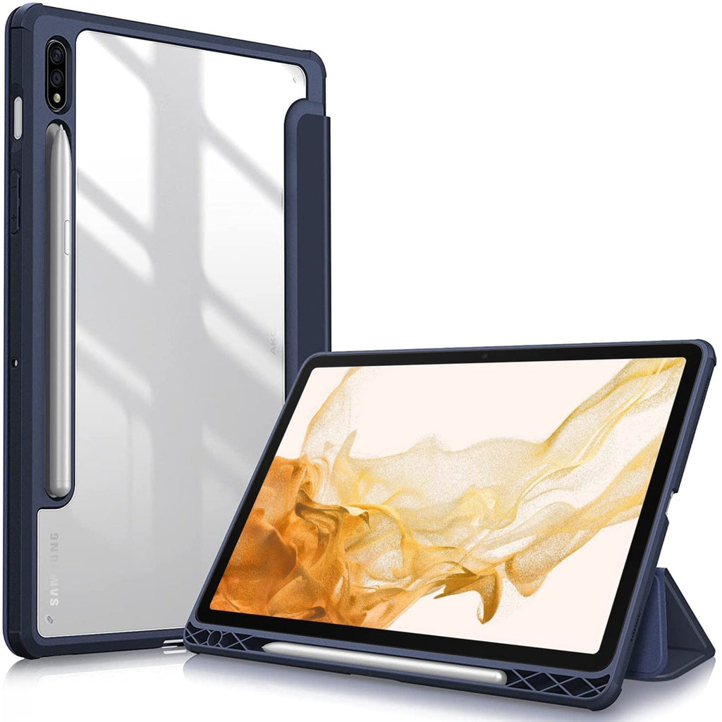SAHARA - Bi-Fold Folio Case for Samsung Galaxy Tab S8, Tab S9 and Tab S9 FE - Blue