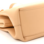 Calfskin Medium The Point Triangle Bag Almond