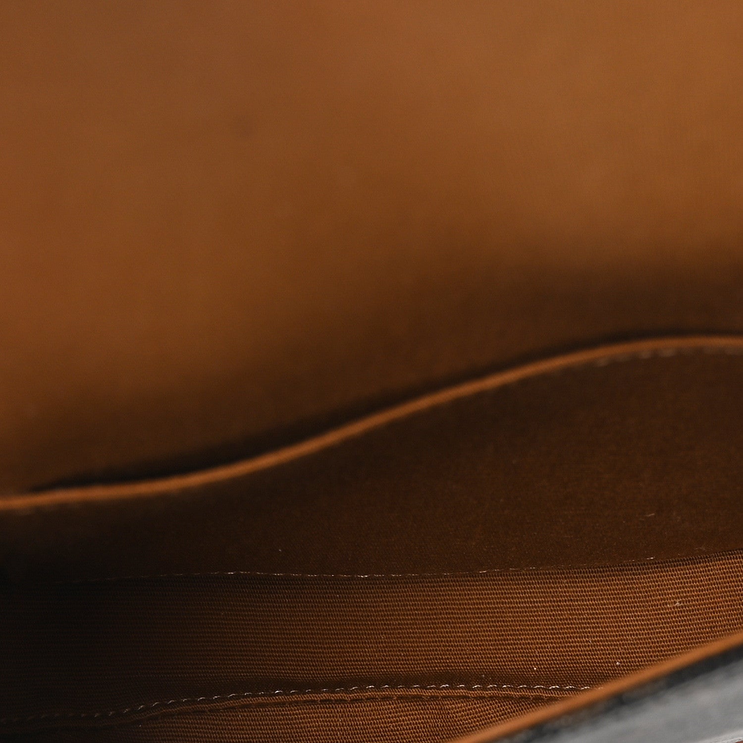 Canvas Calfskin Triomphe Mini Besace Tan