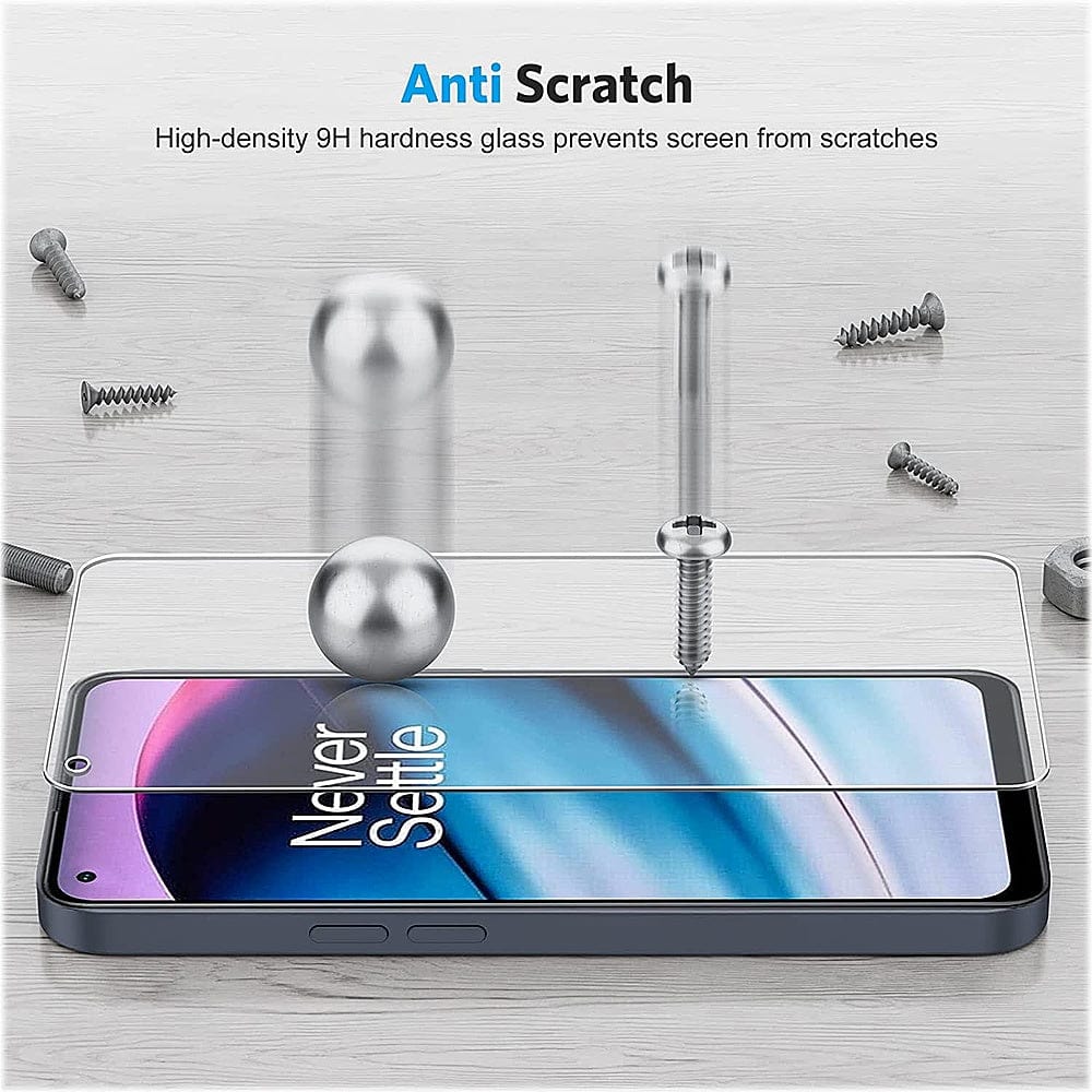 SAHARA - ZeroDamage Ultra-Strong+ Tempered Glass Screen Protector (2-Pack) - OnePlus Nord N20 5G