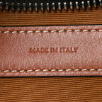 Triomphe Canvas Calfskin Ava Shoulder Bag Tan